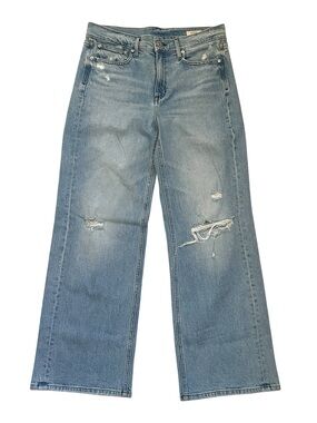 AYR The Secret Sauce Jeans 30S Light Wash Distressed Straight Leg Made USA